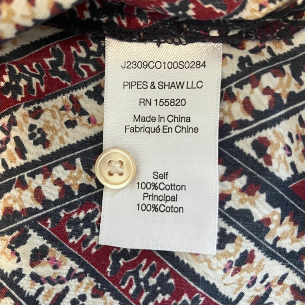 Veronica Beard Calisto Multicolor Patterned Blouse - image 4